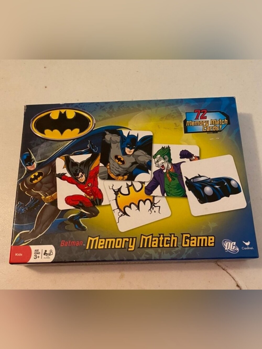 DC Batman Memory Match Game Complete In Box Riddler Penguin Man Bat Catwoman